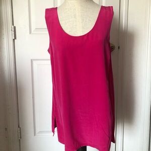 Out of the Blue Hot Pink Silk Tank